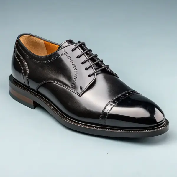 HolmRun Cap-Toe Leather Shoes